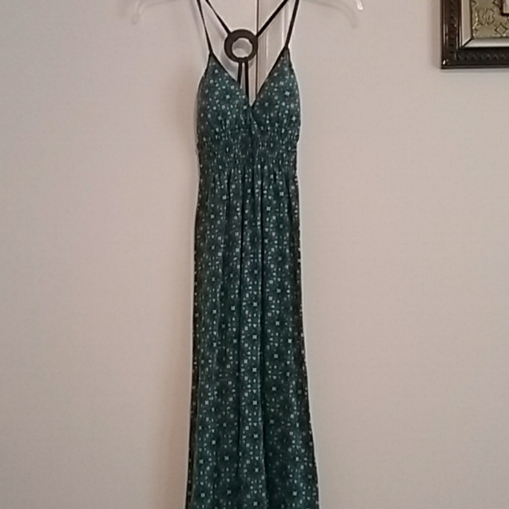 Cute geometric pattern maxi dress